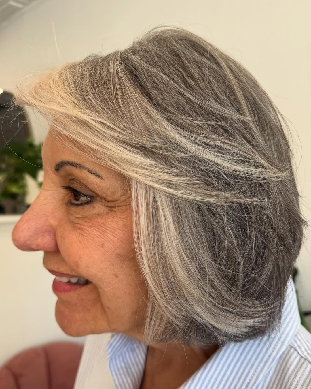 Gray Blonde Balayage Hairstyle