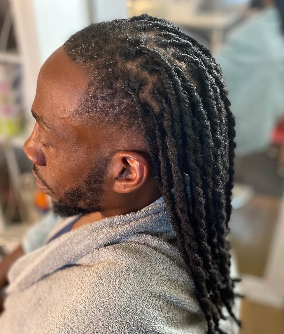 Locs with Undercut for Men