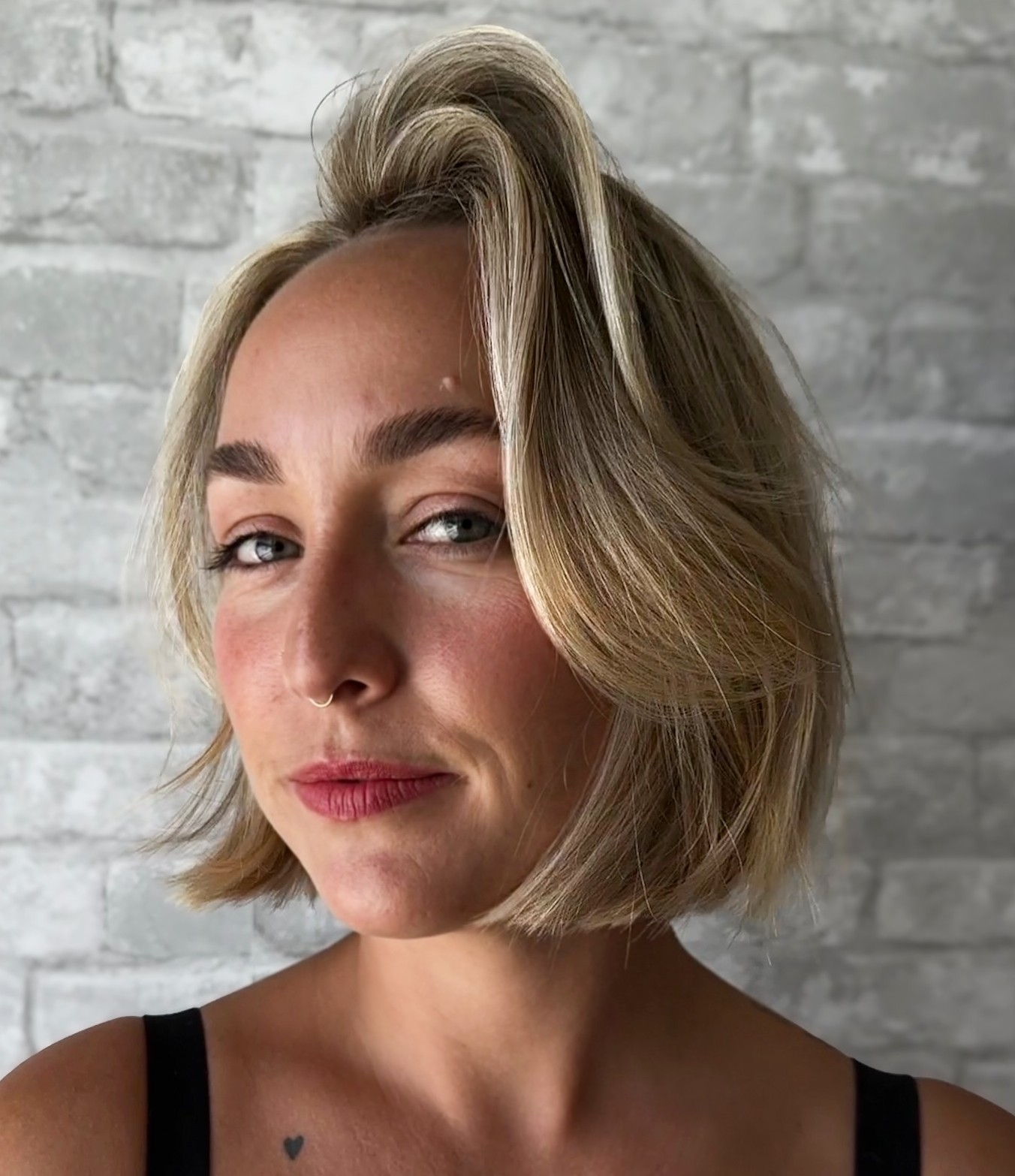 Big Forehead Bob for Fine Hair
