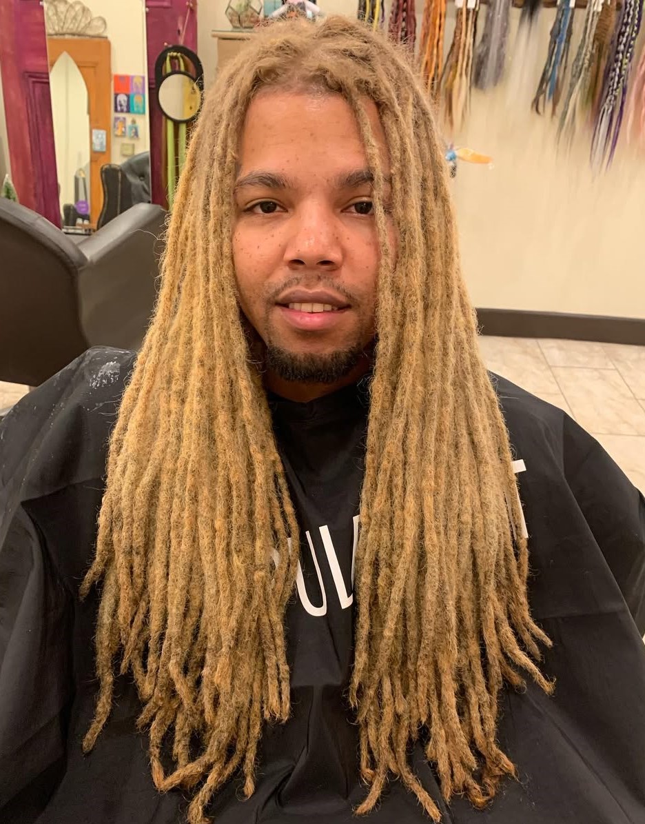 Long Blonde Dreads for Men