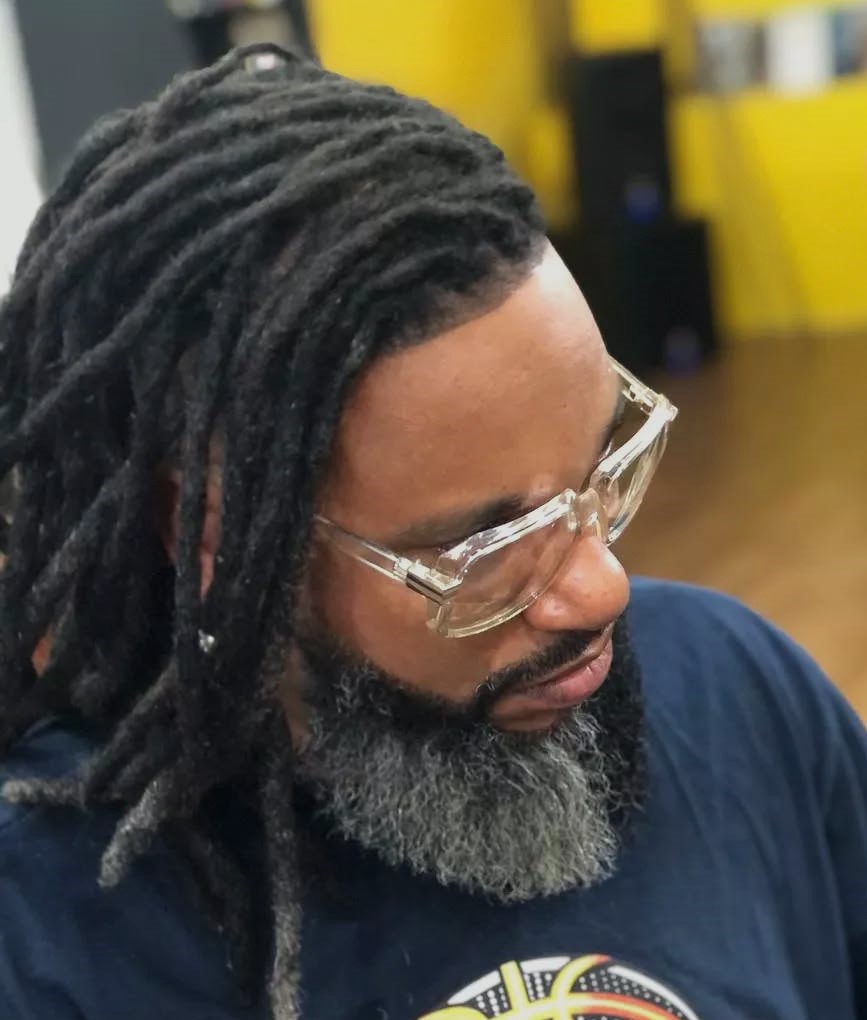 Medium Side Locs for Men