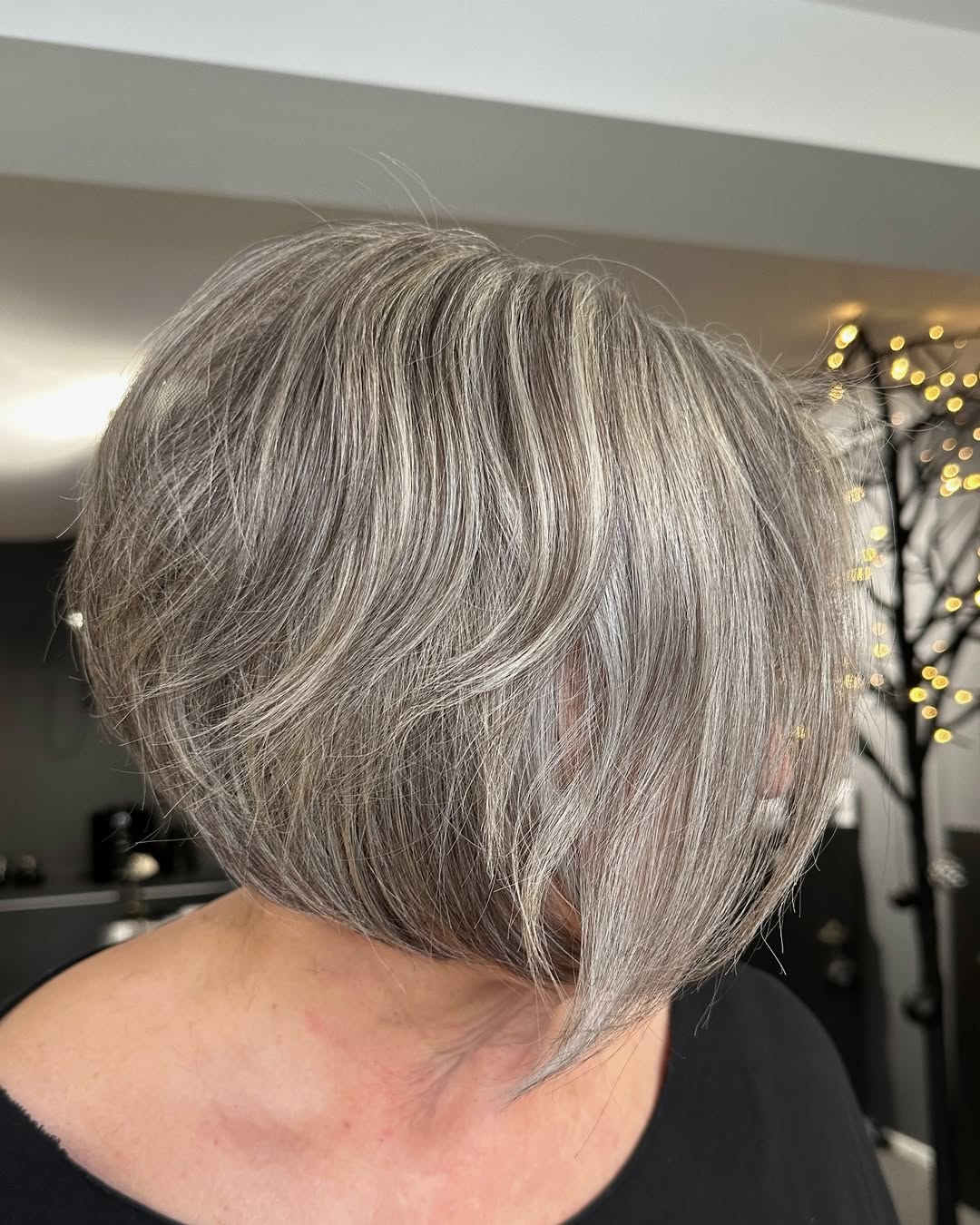Gray Hair with Highlights
