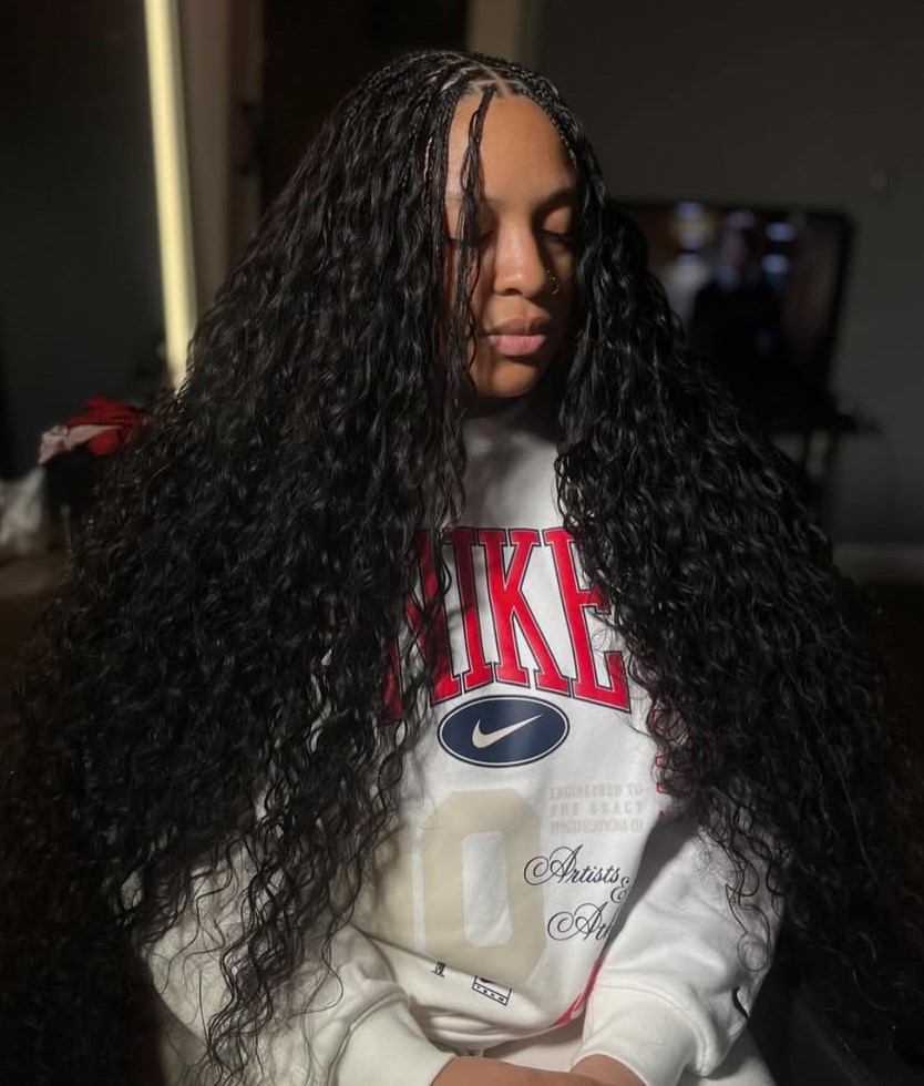 Large Undone Braids