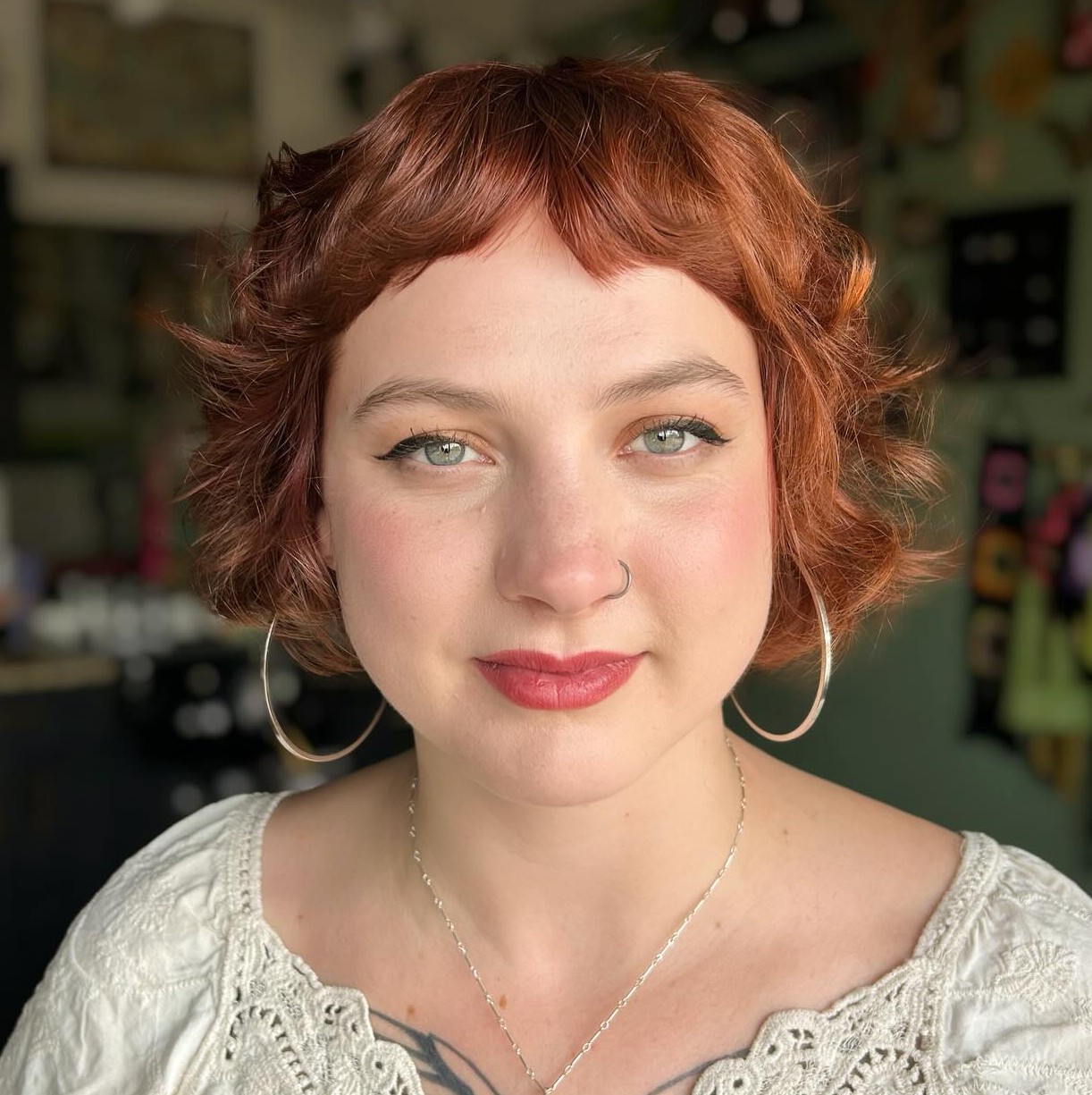 French Bob with Bangs for a Big Forehead