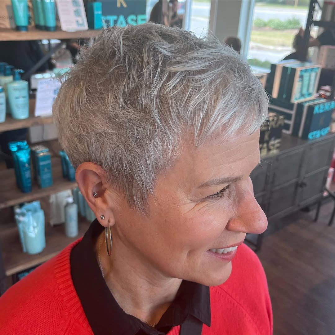 Gray Pixie Hairstyle