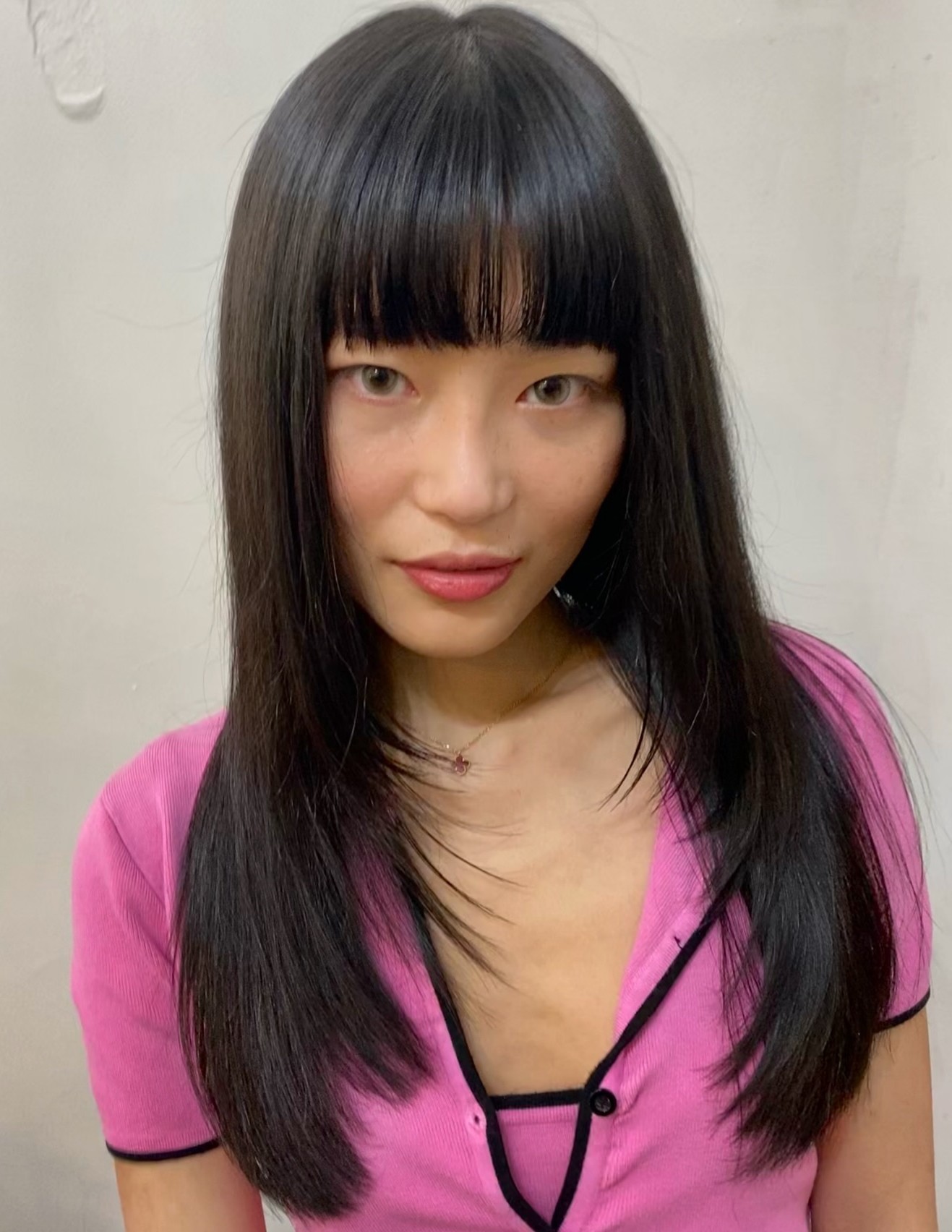 Big Forehead Full Blunt Bangs