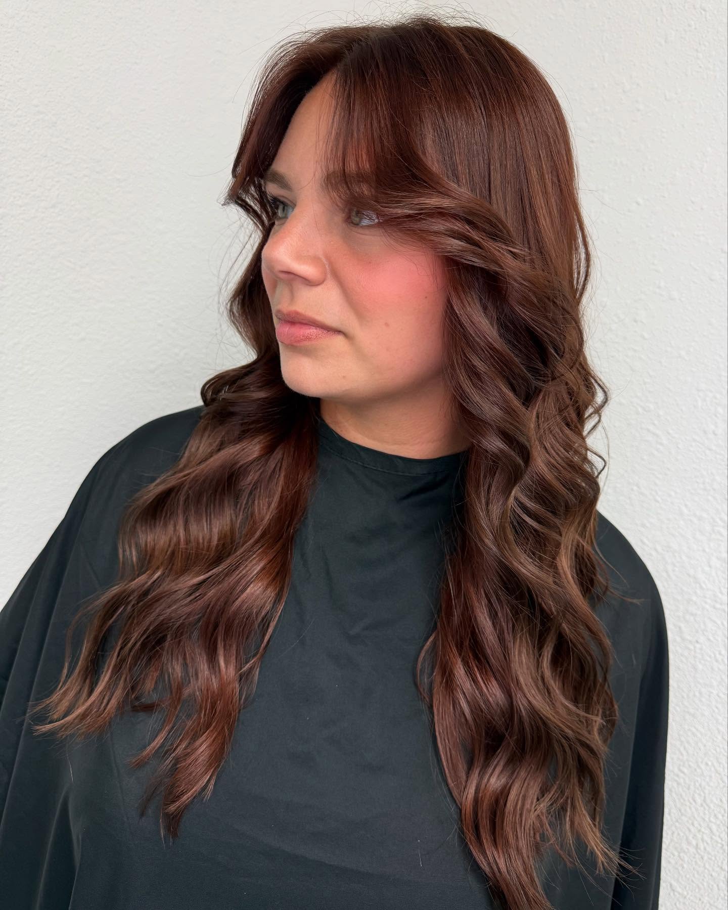 Brown Hair with Strawberry Highlights