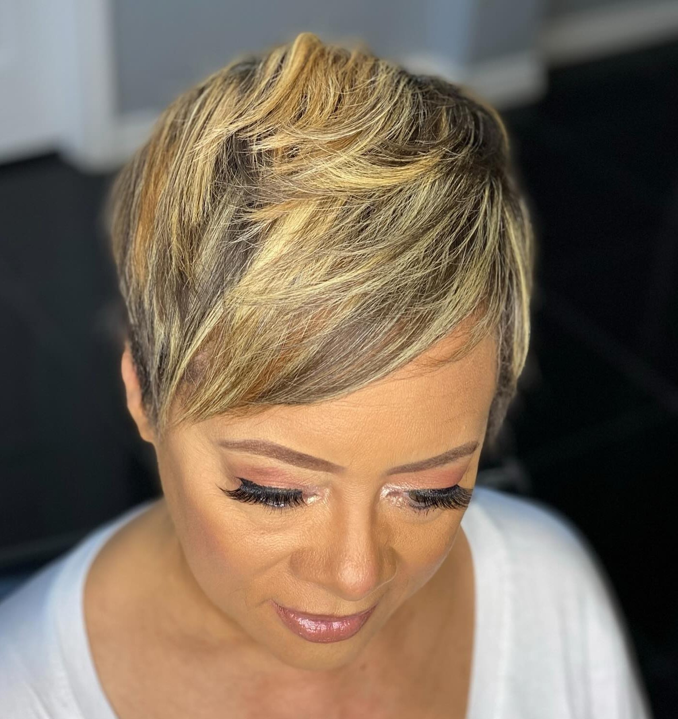 Short Layered Pixie Cut