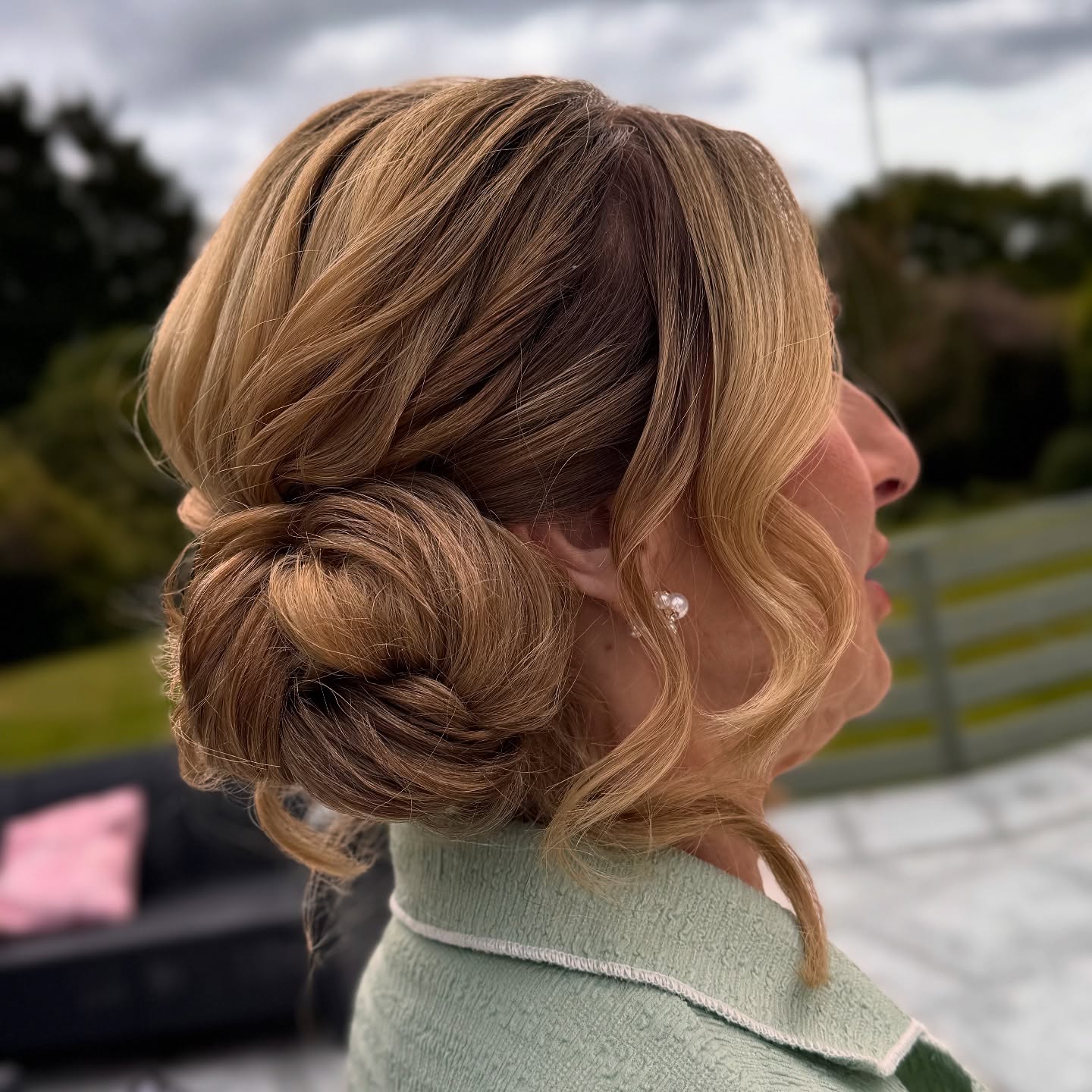 Mother of the Bride One-Side Updo