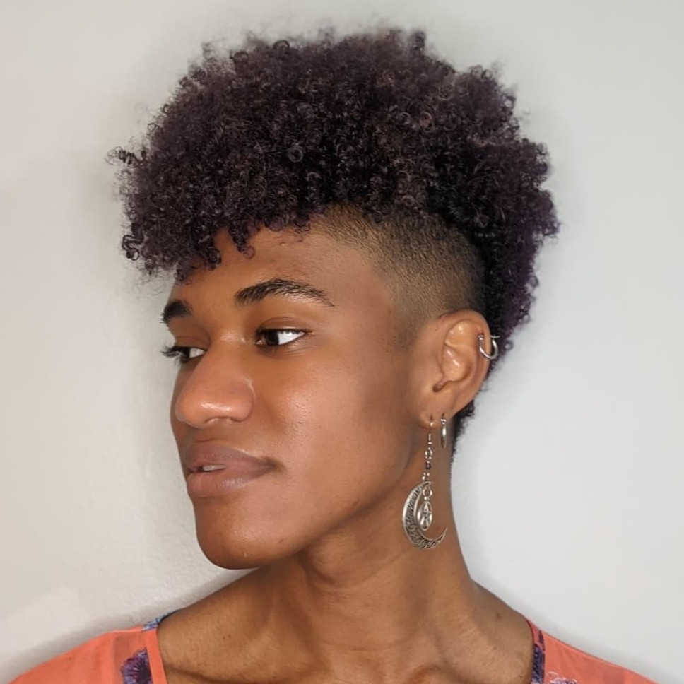 Short Frohawk for Black Women