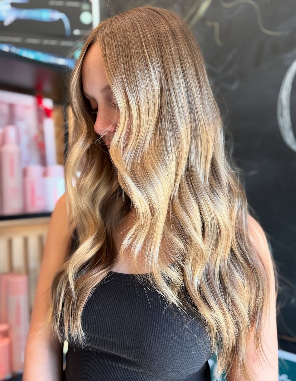 Teased Seamless Blonde Highlights