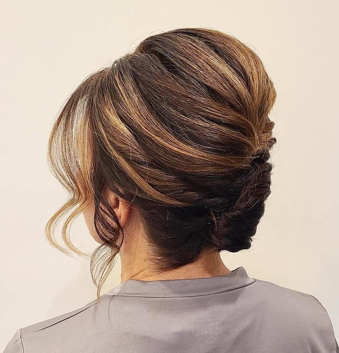 Simple Bouffant Mother of the Bride Updo