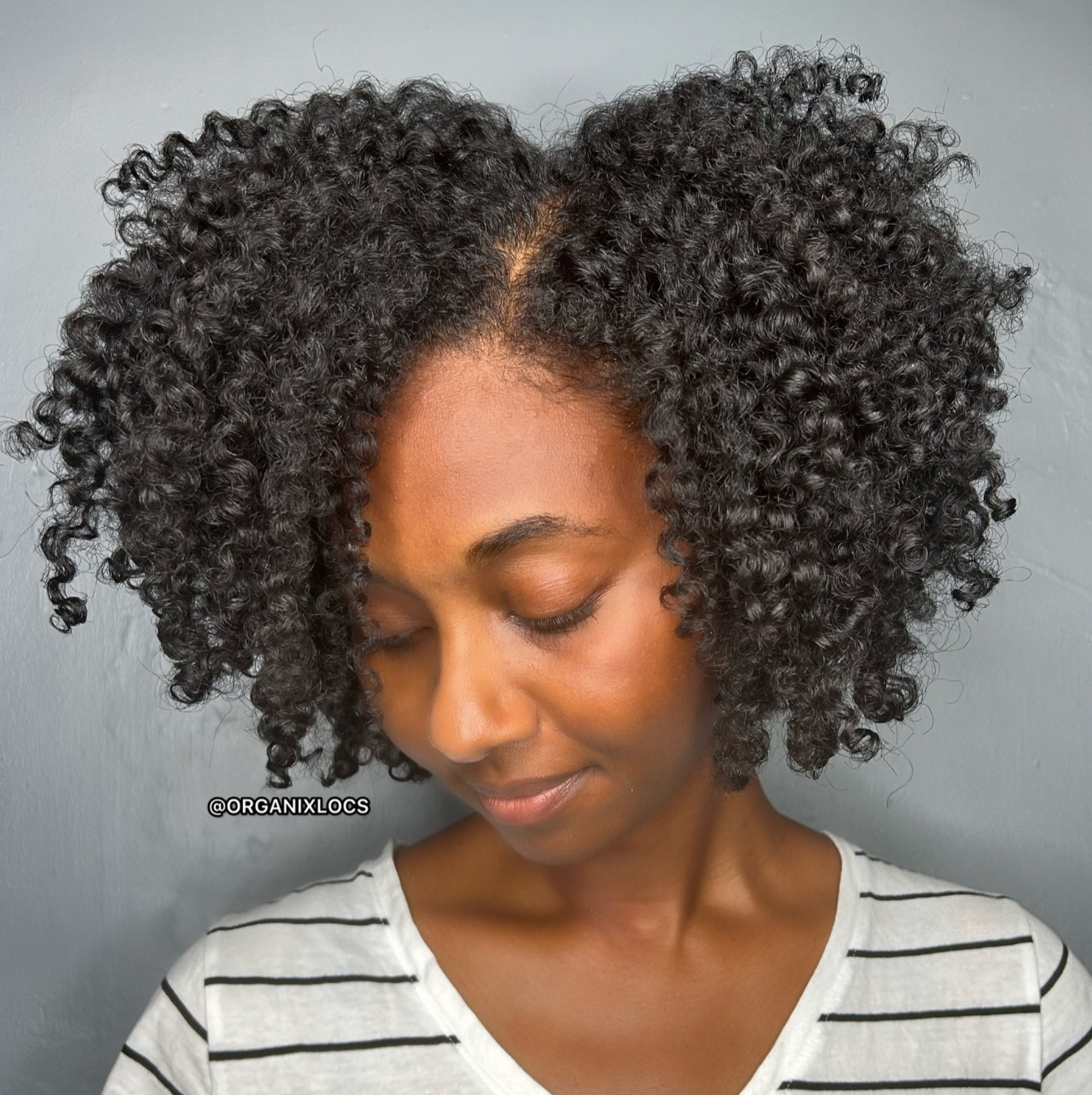 Black Short Curly Bob