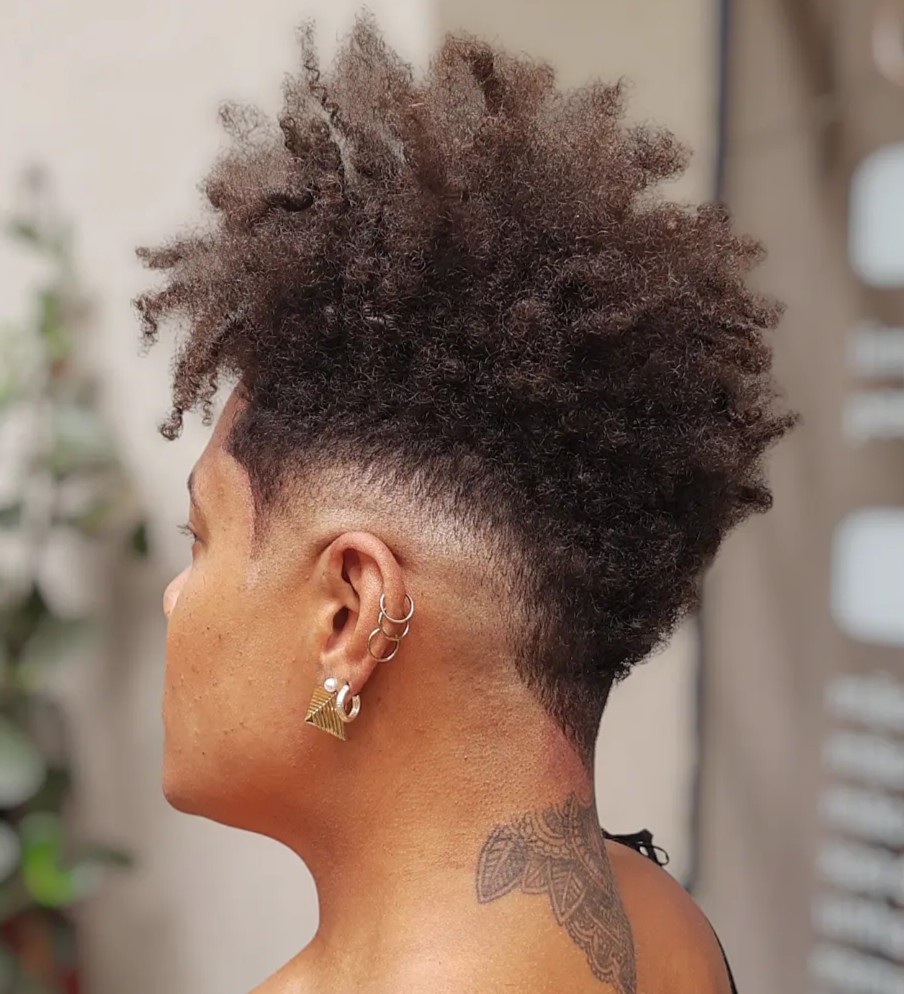 Womens 4C Hair Fade