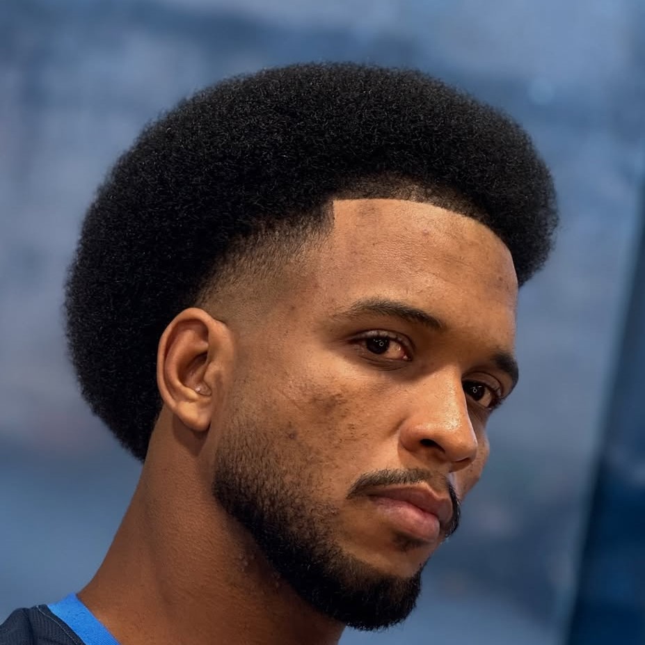 Male Afro Stretch Hairstyle