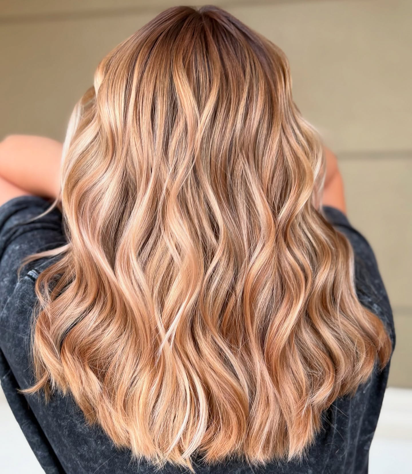 Hand-Painted Strawberry Balayage