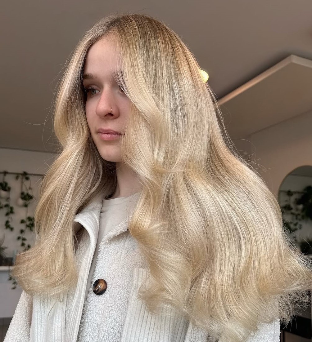 All-Over Blonde Highlights