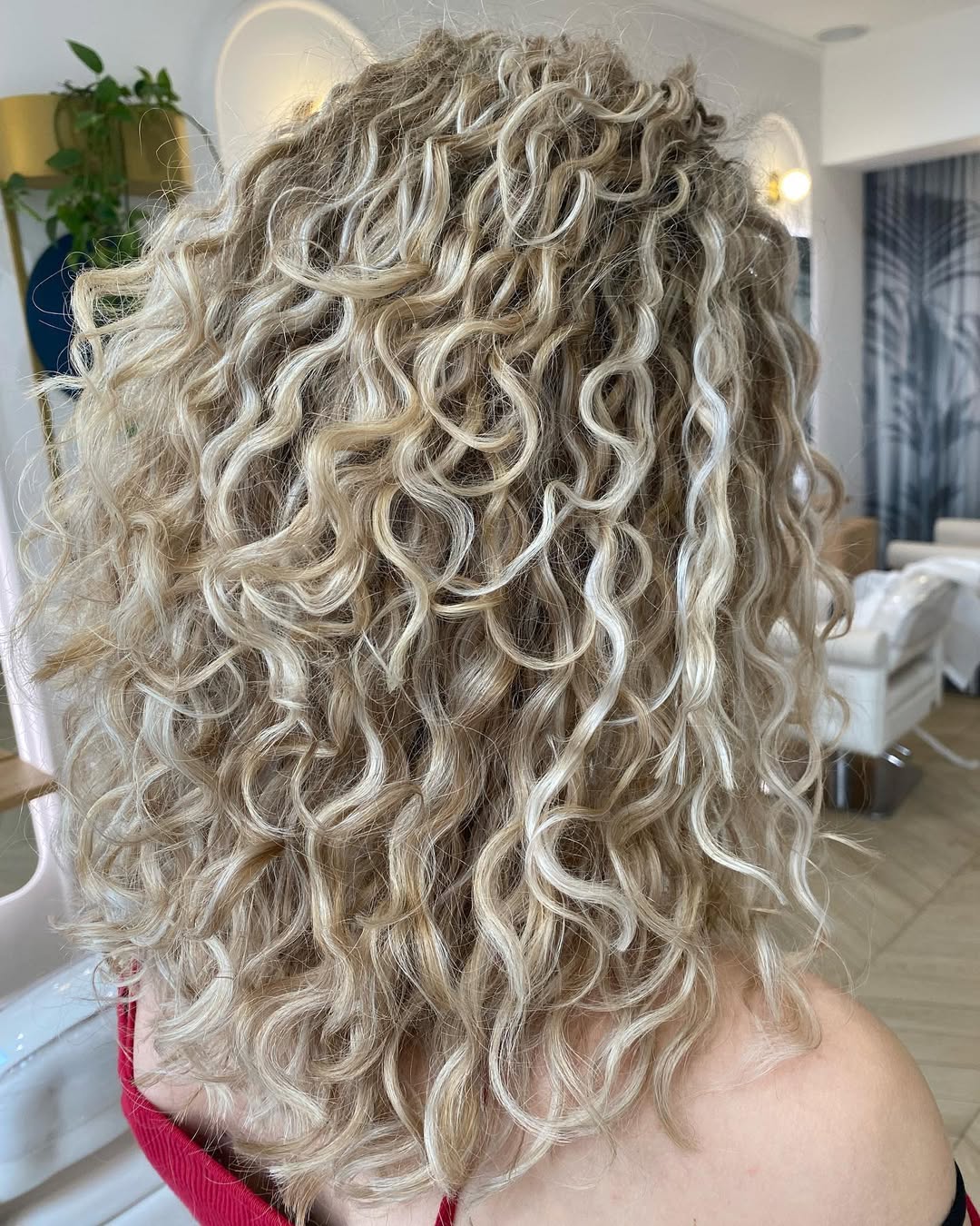 Blonde Highlights for Curly Hair