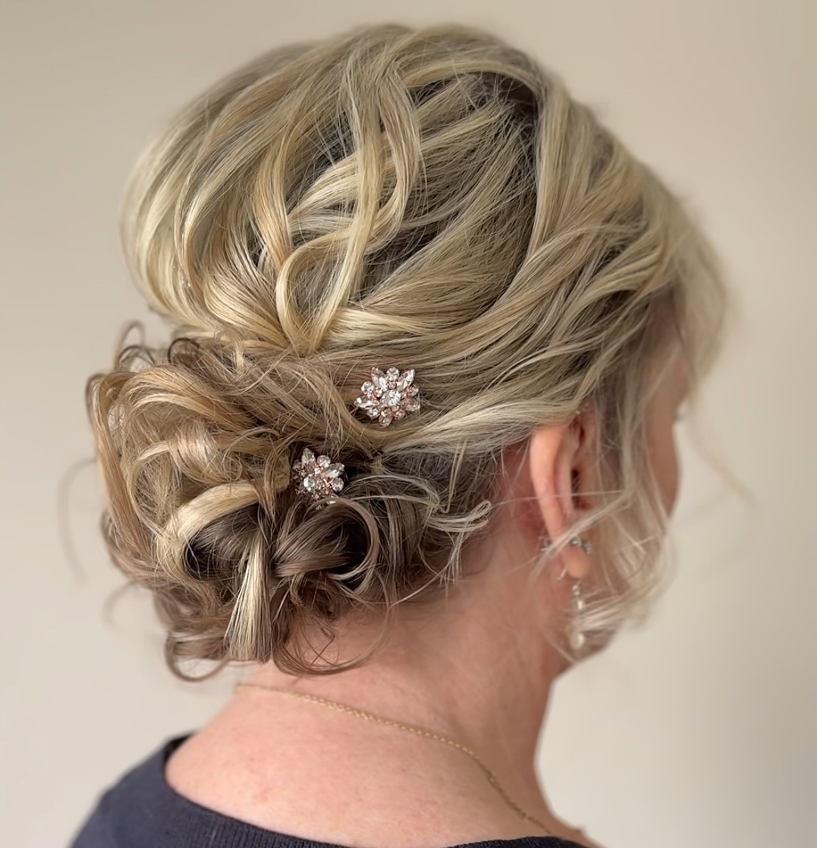 Fancy Messy Mother of the Bride Updo