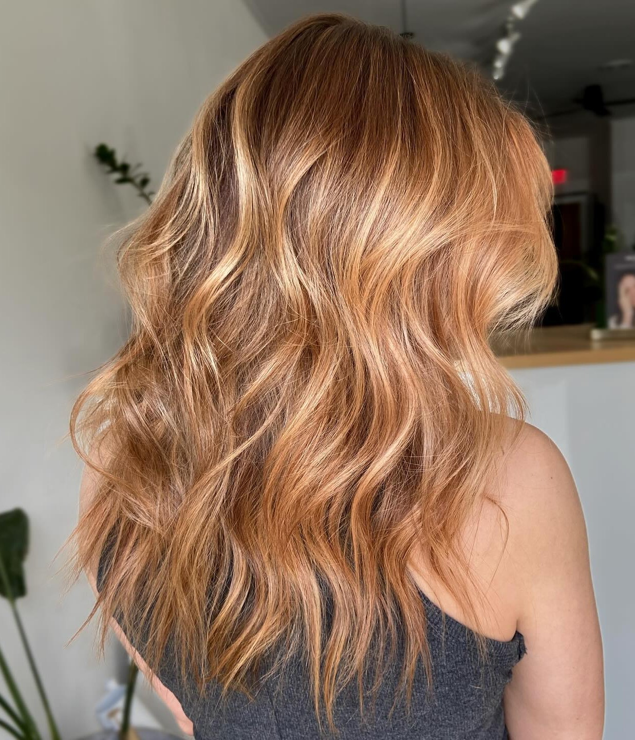 Long Warm Ginger Hairstyle