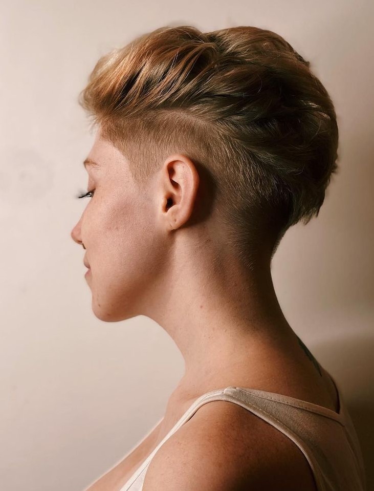Undercut Pixie Styled to the Top