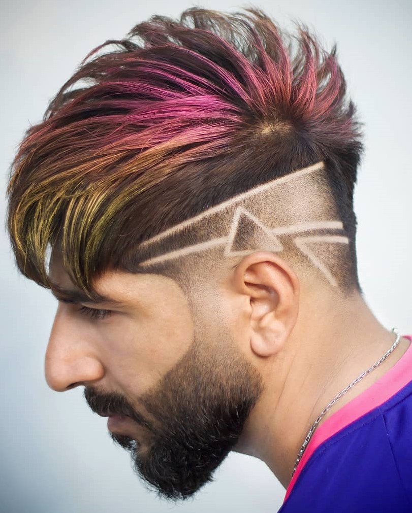 Men’s Disconnected Fade and Dimensional Design