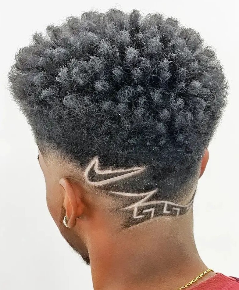 Low Fade and Intricate Hair Design
